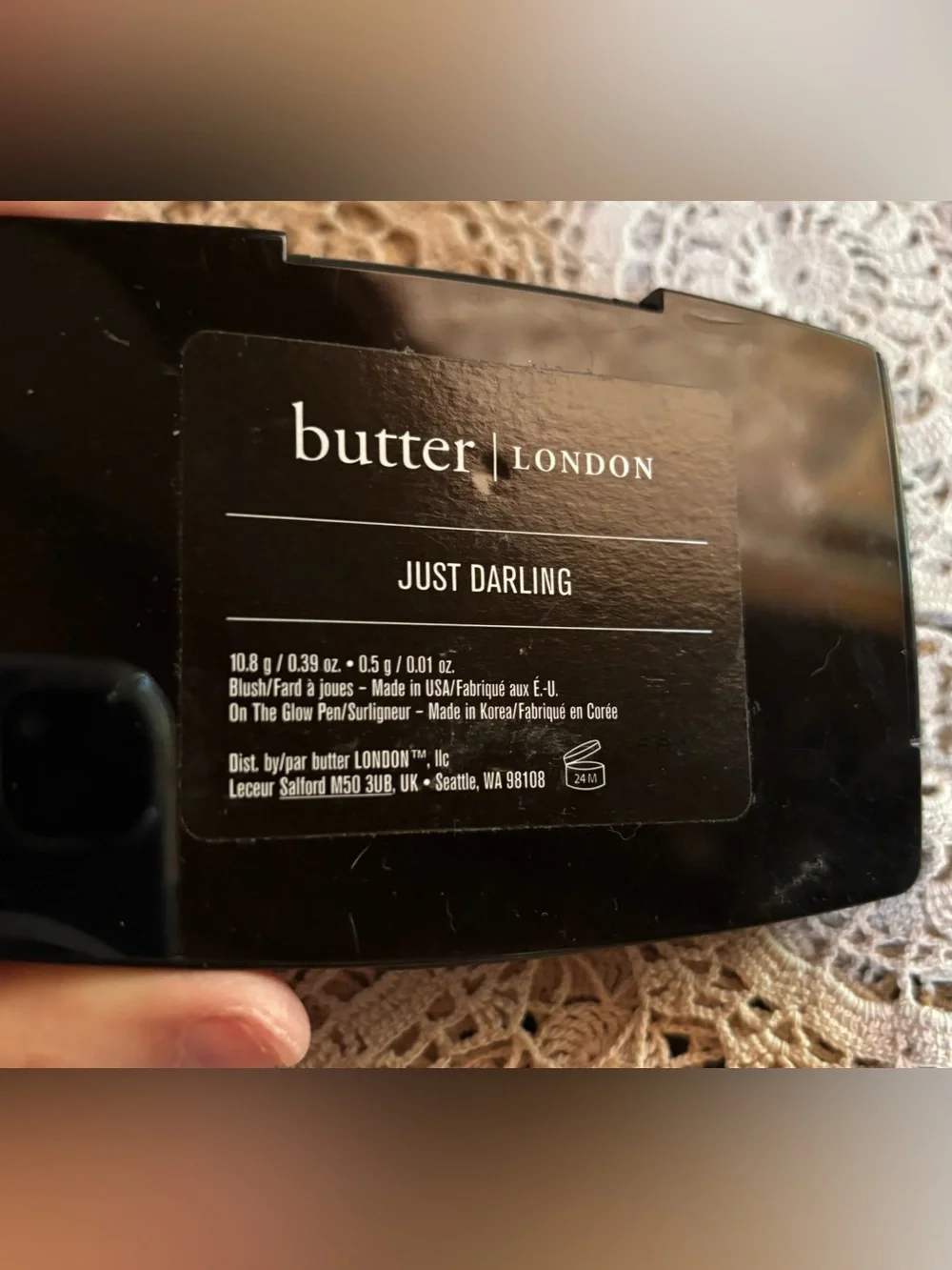 butter London Blush Clutch ‘JUST DARLING’ Trio w/On The Glow Pen NEW without box